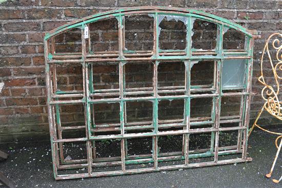 3 cast iron Victorian window frames(-)